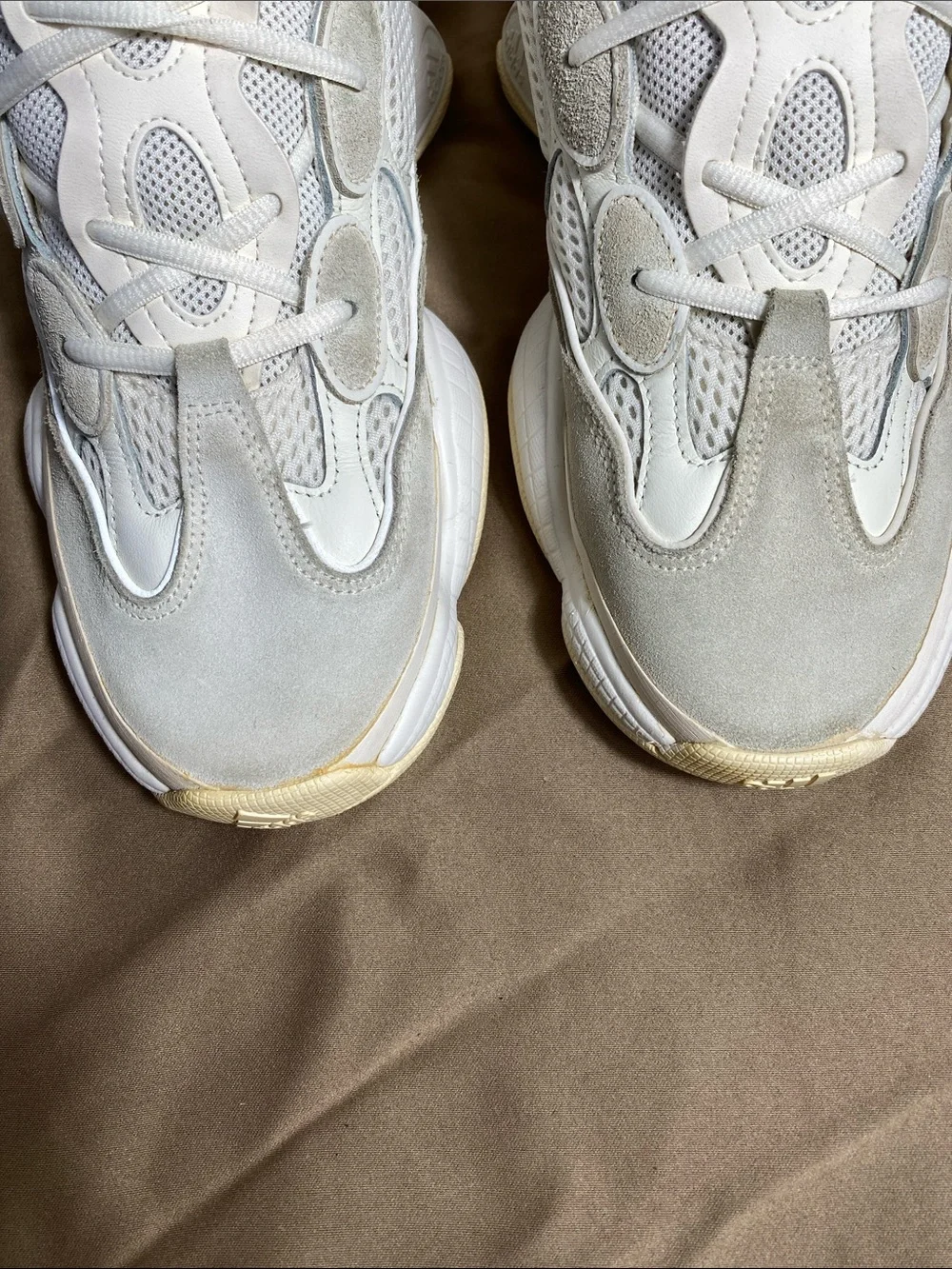 Adidas Yeezy 500 'Bone White' FV3573 Kanye Shoes Sneakers Mens Size 10 Used